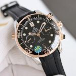 TVS Factory Omega Seamaster 300m 44mm Chronograph 9900 Movement Ceramic Bezel Men Watch